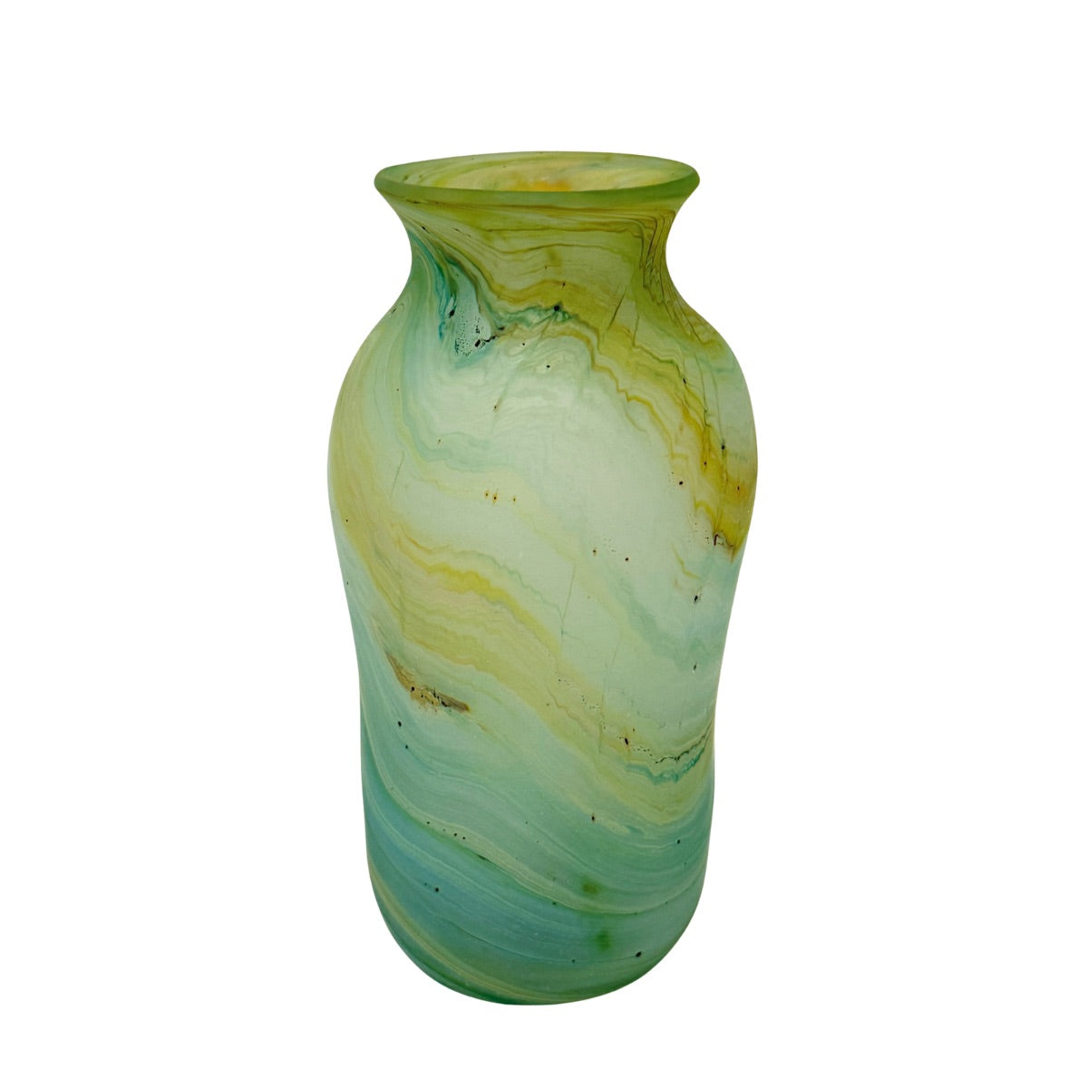 Phoenician Glass Vase - Blue Green