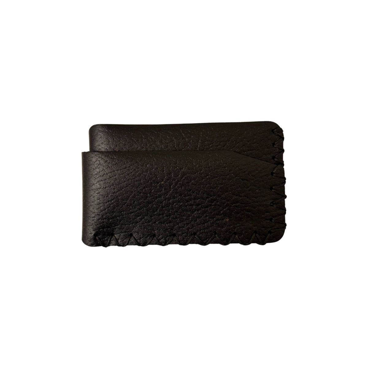 Leather Two Sided ID Wallet - Black