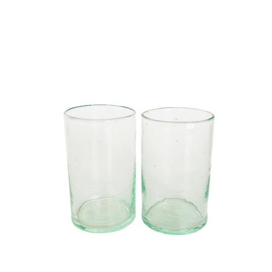 Glass Tumblers (3.5”), Set of Two - Clear