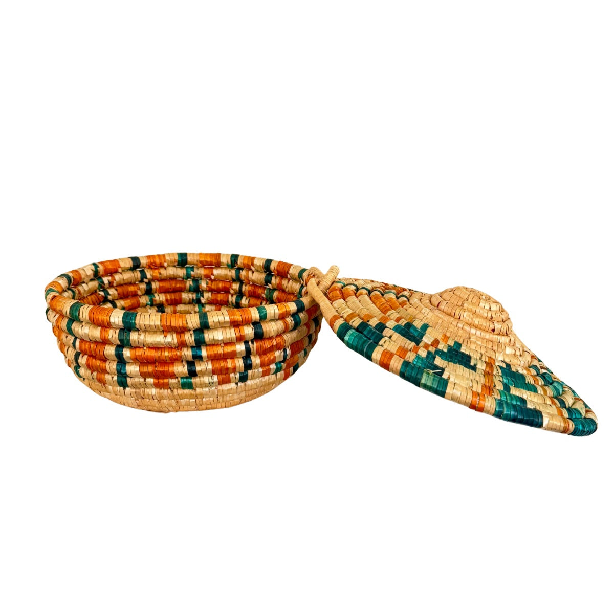 Handwoven Basket with Lid