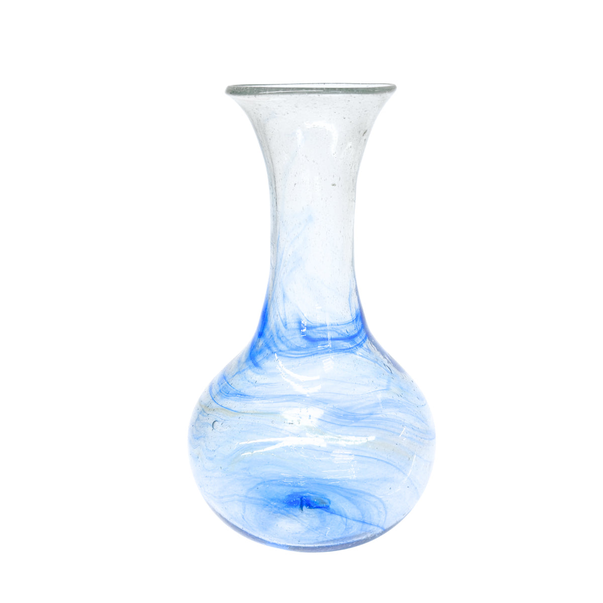 Glass Vase (10”) - Sky Blue