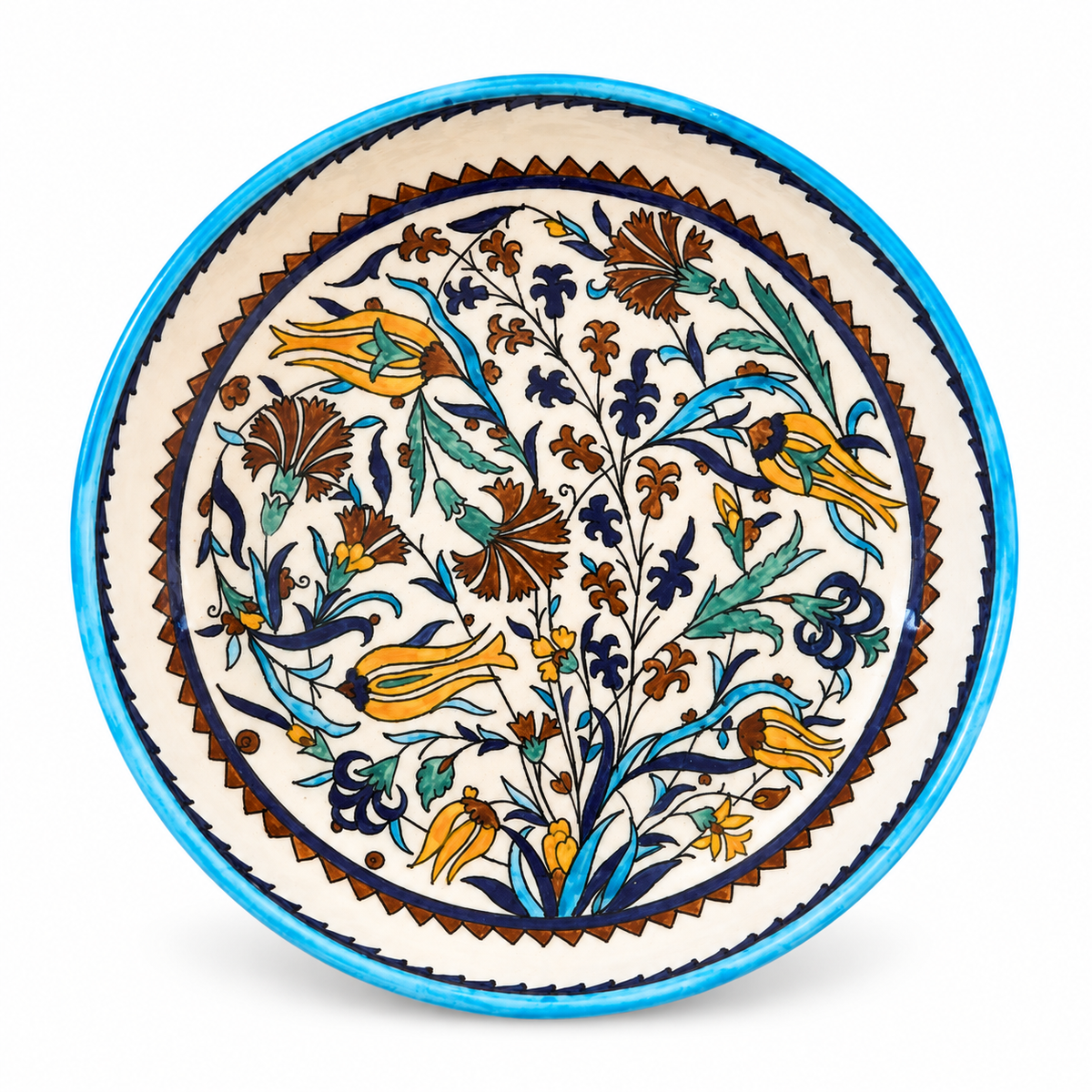 Ceramic Shallow Serving Bowl (11") - Autumn