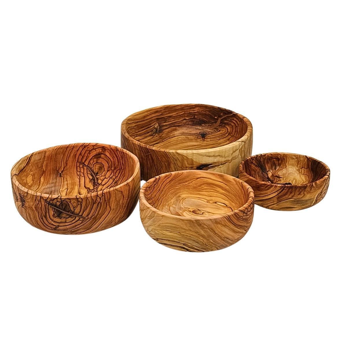 Olive Wood Nesting Bowls (Set of 4)