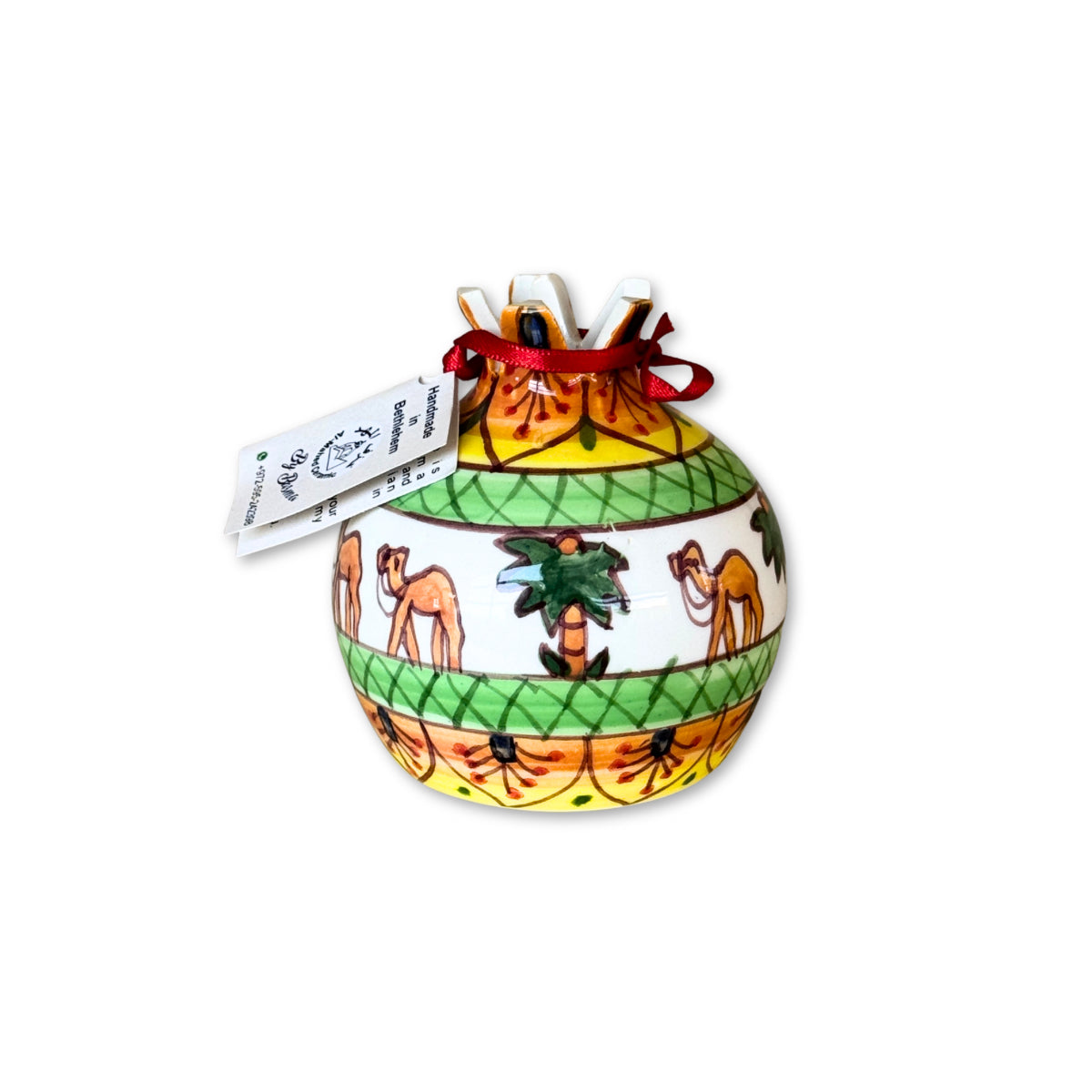 Ceramic Pomegranate Vase - Camels