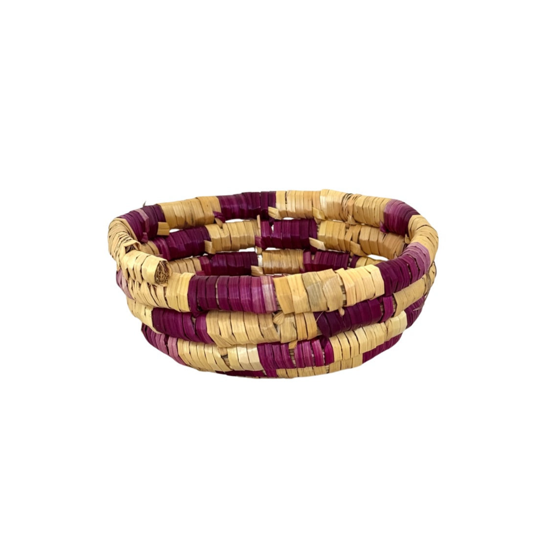 Basket by Women in Salfit (5") - Violet