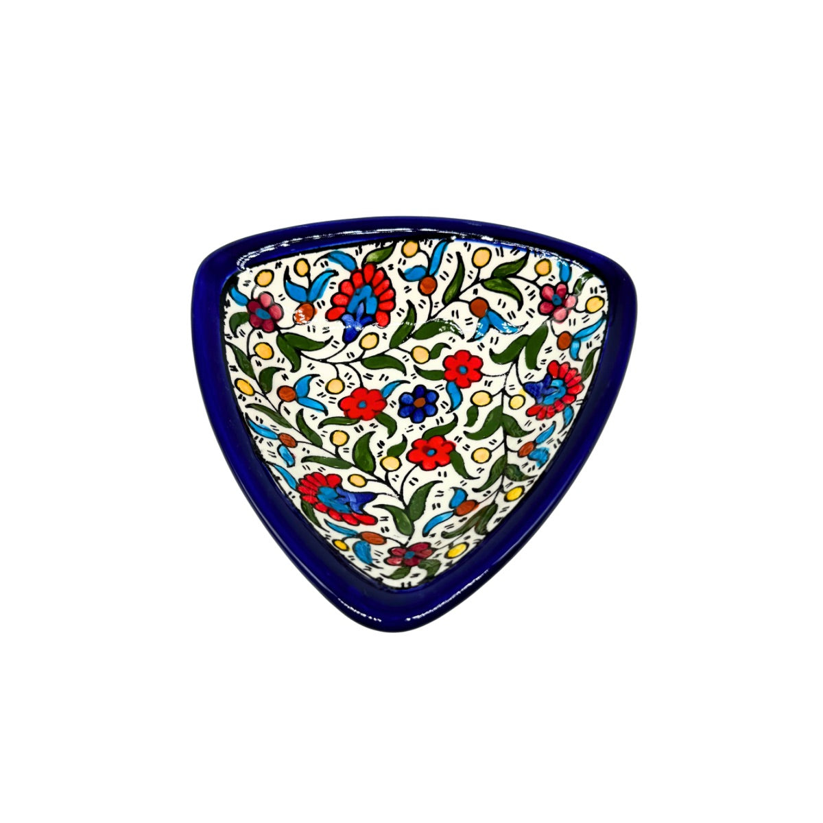 Ceramic Triangle Dish - Multicolor