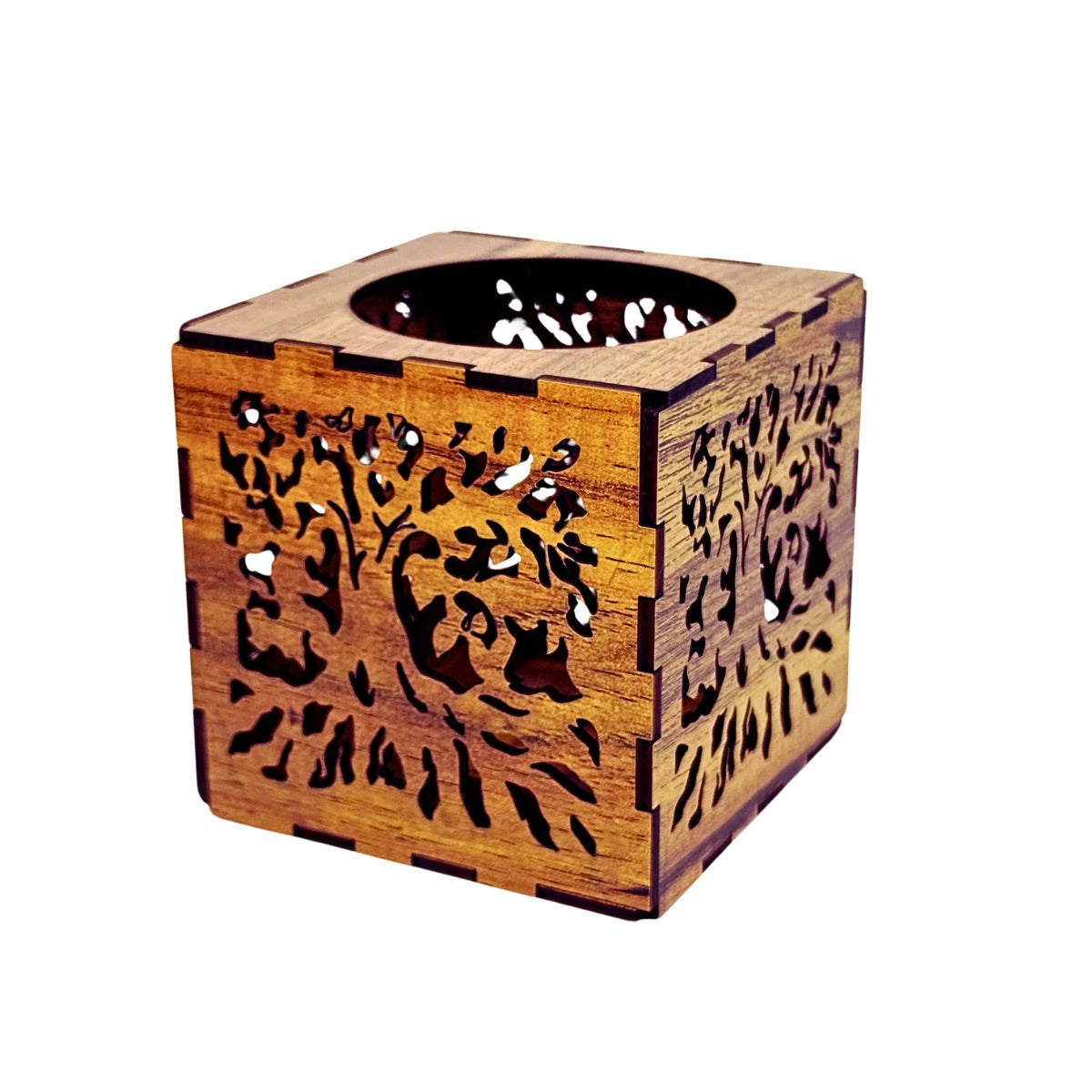 Wooden Candle Holder