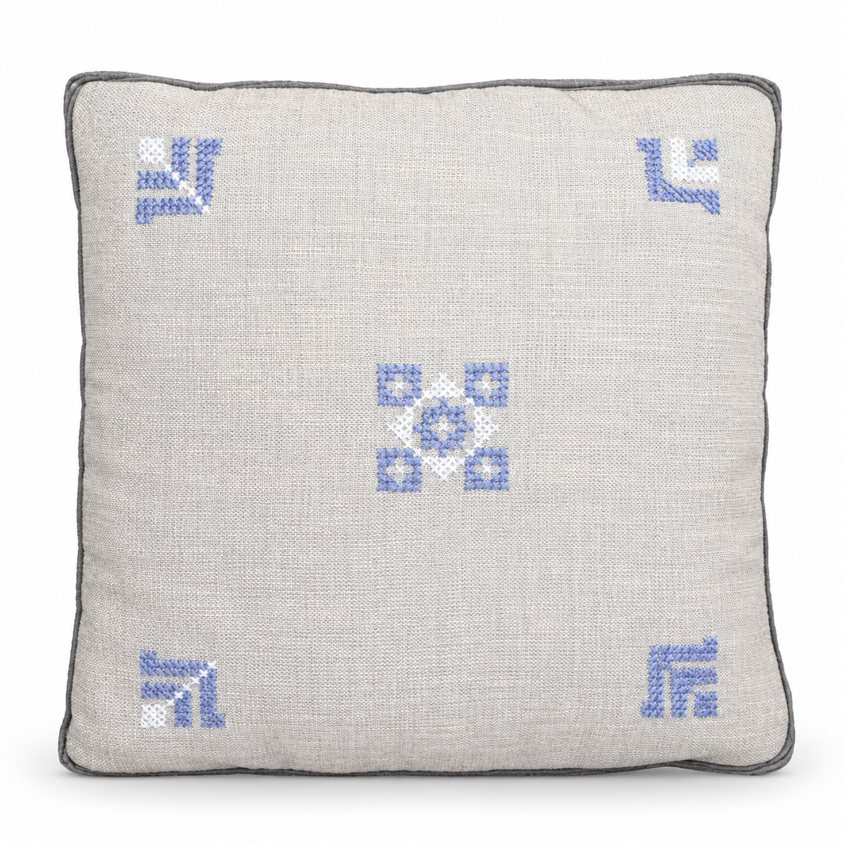 Feathers Pillow Cover - Grey