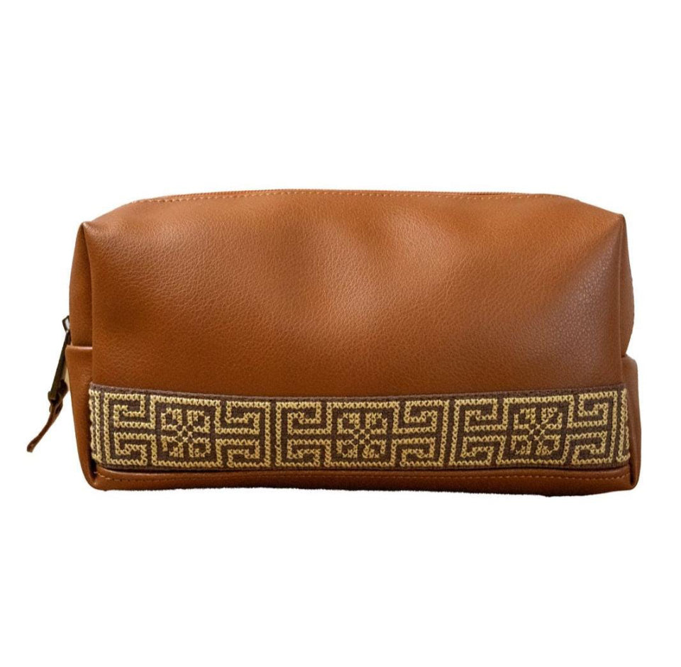 Dunia Leather Travel Kit - Brown