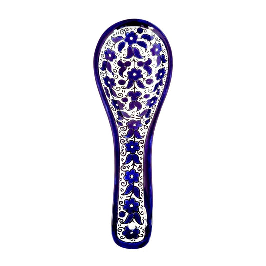 Ceramic Spoon Rest - Classic Blue