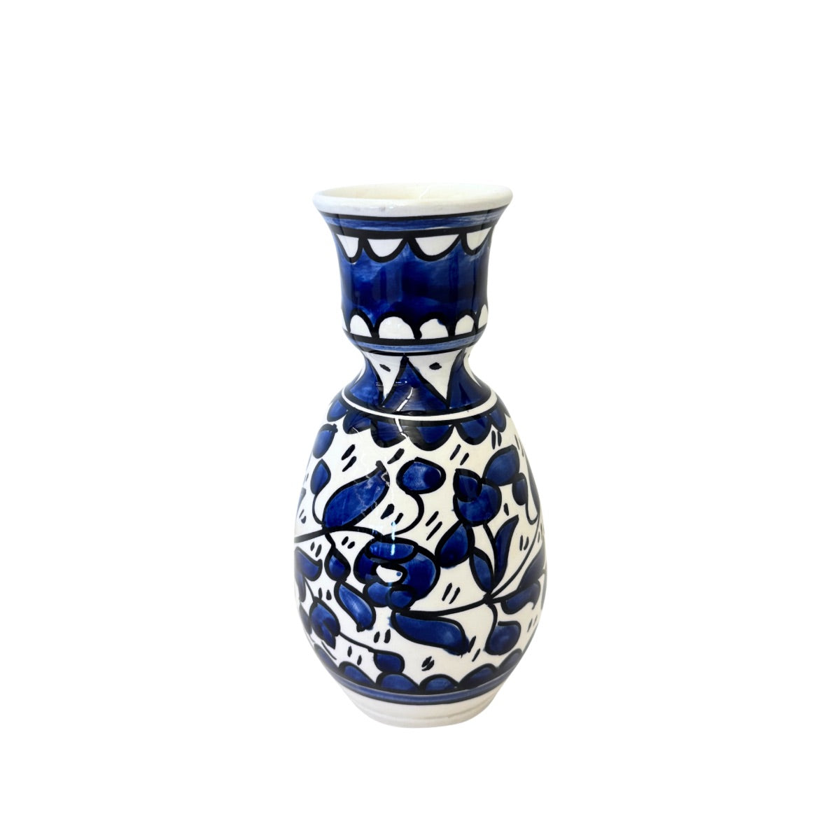 Ceramic Vase (7") - Classic Blue