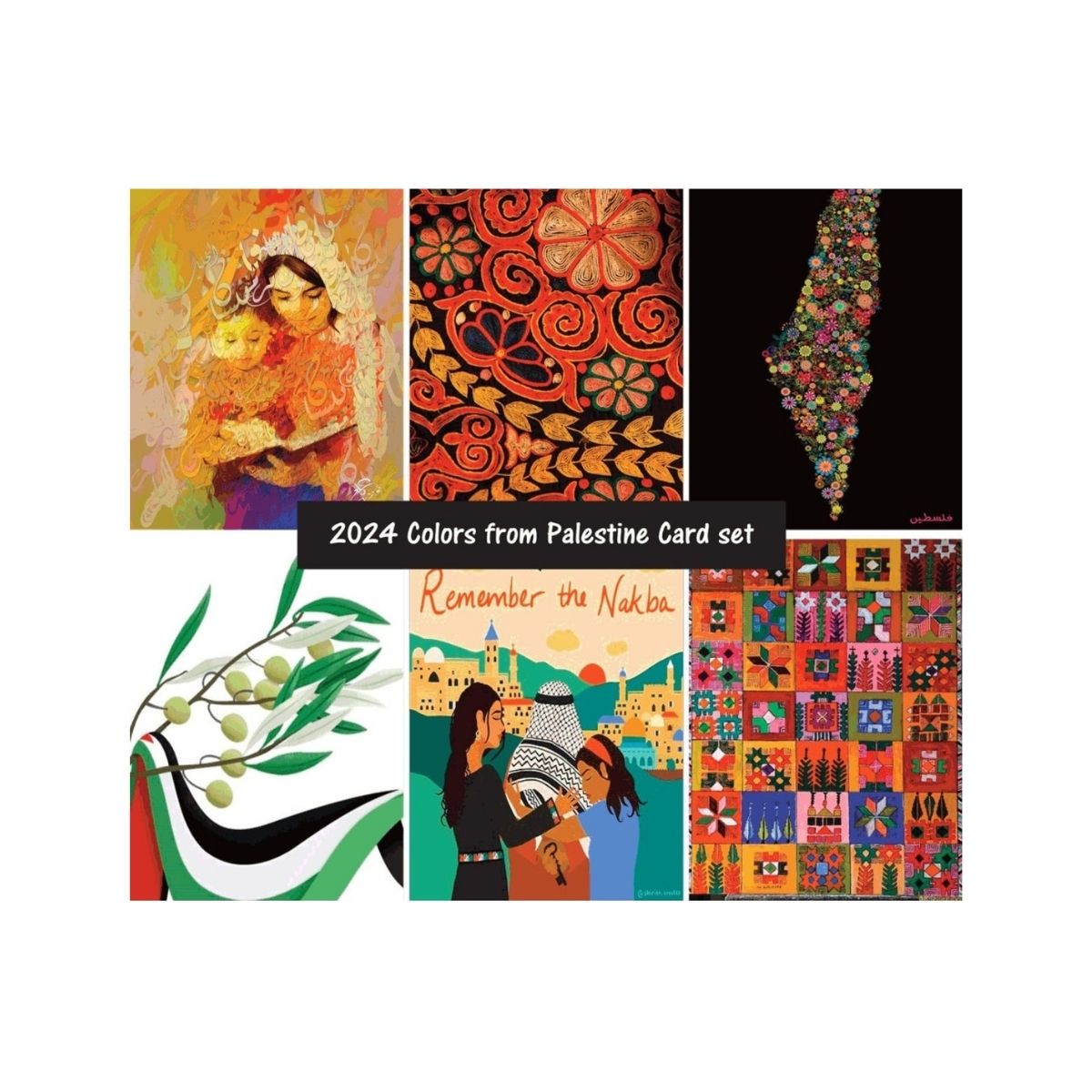 Notecard: "Colors from Palestine" - Set of 6