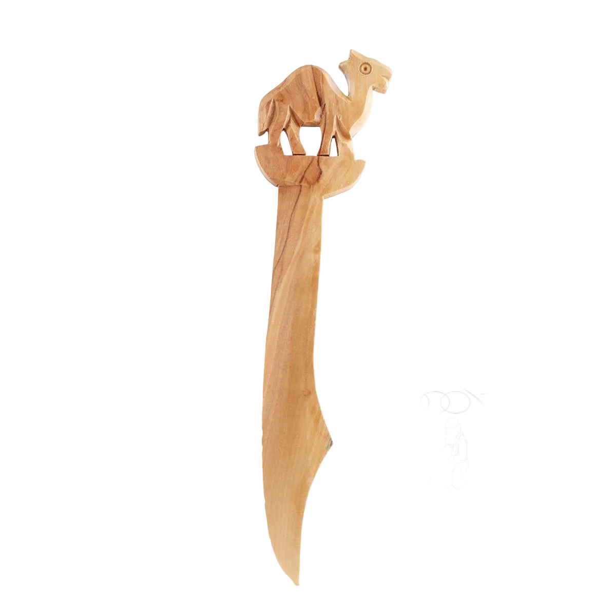 Olive Wood Camel Letter Opener