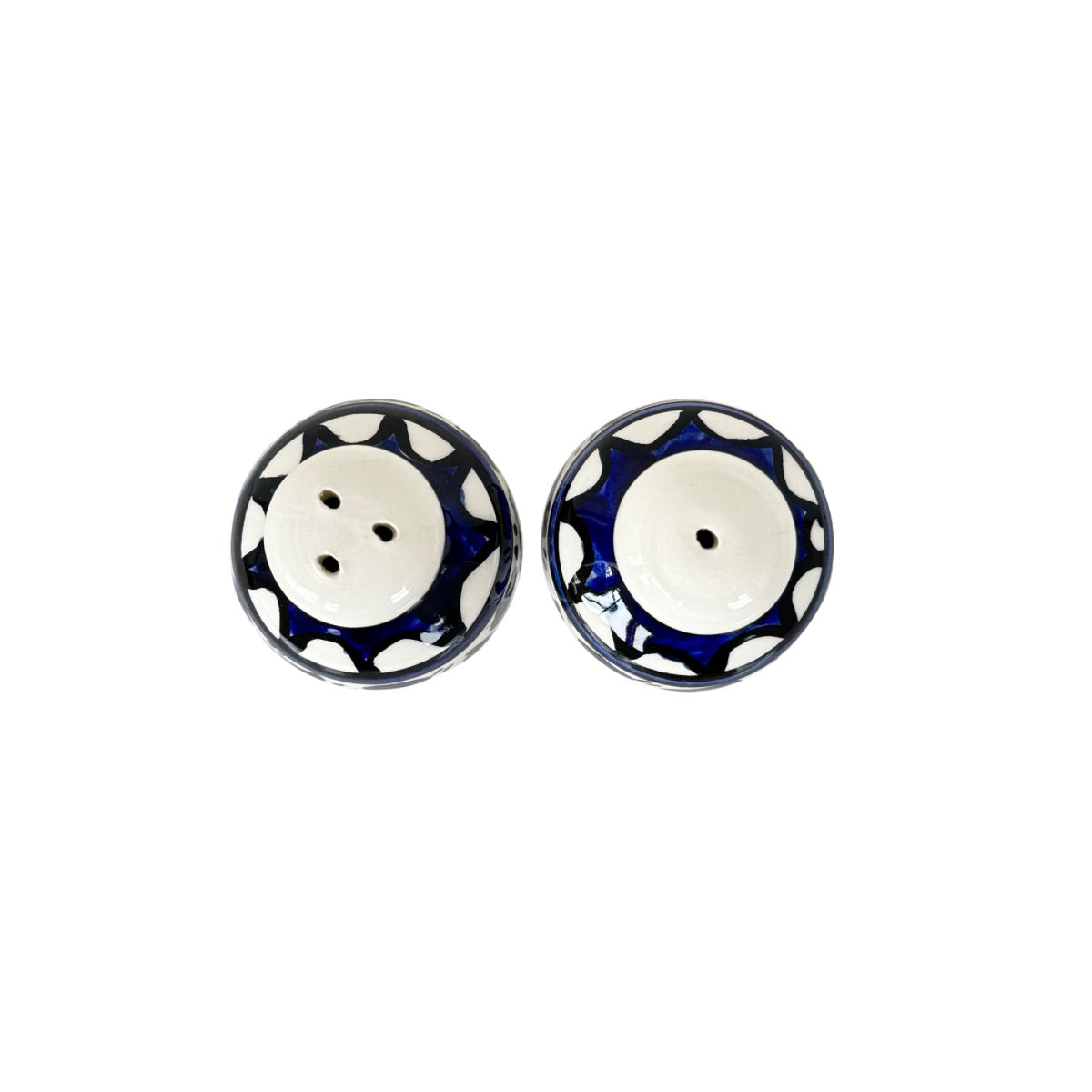 Ceramic Salt & Pepper Shakers Blue
