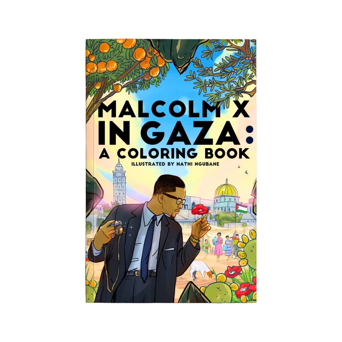 Malcolm X in Gaza: A Coloring Book