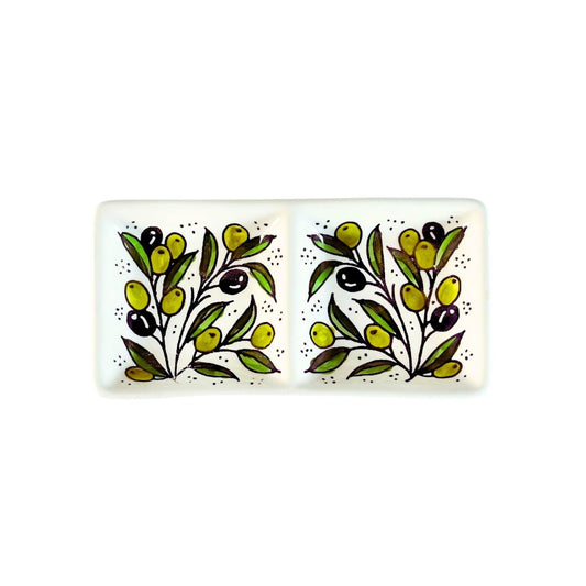 Ceramic Split Serving Dish (6”) - Zeitoun