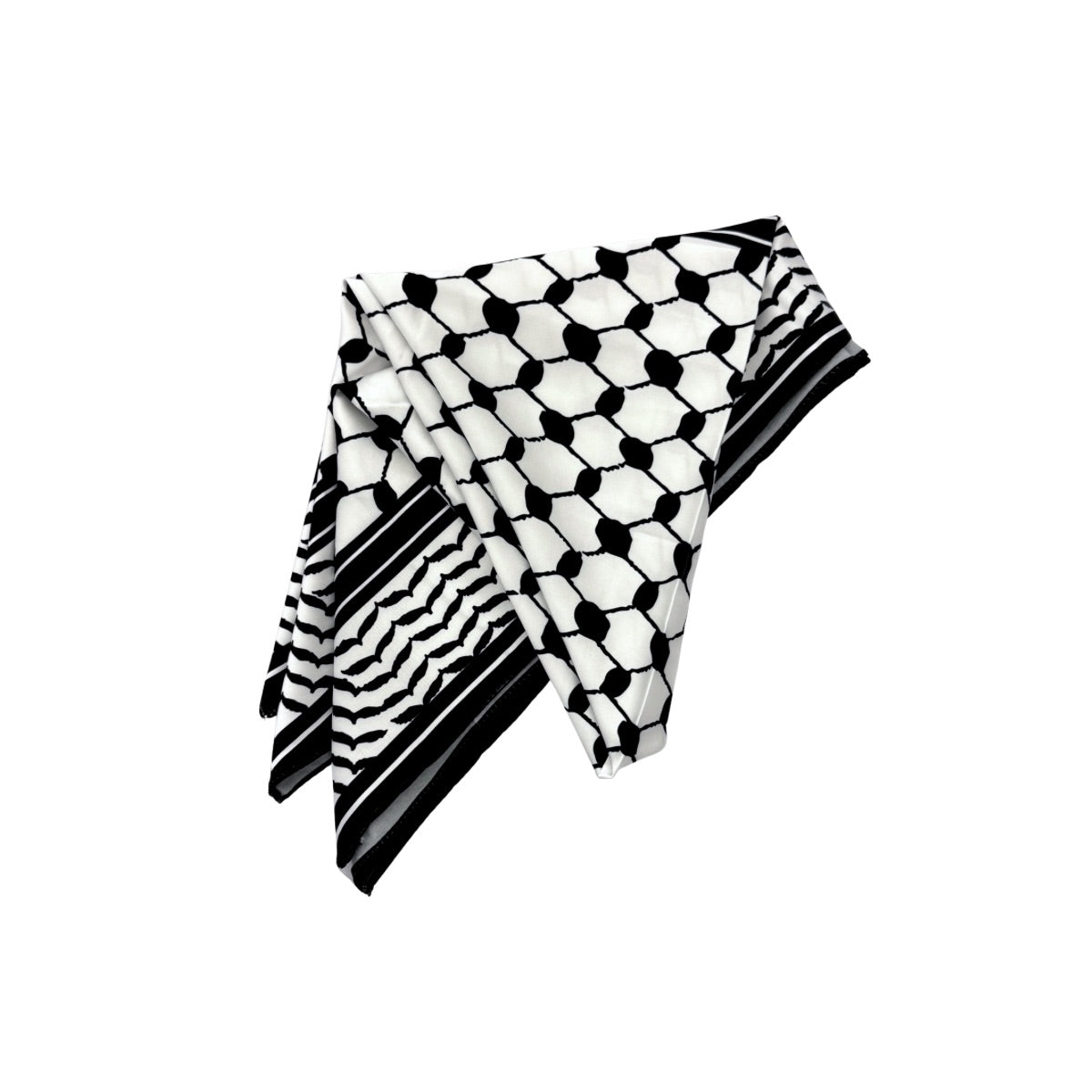 Nablus Bandana Keffiyeh - Classic Black & White