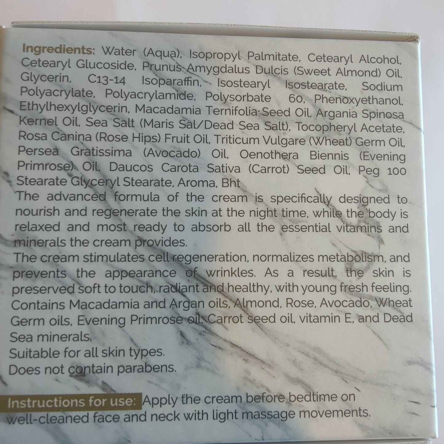 Dead Sea Anti-Aging Cream
