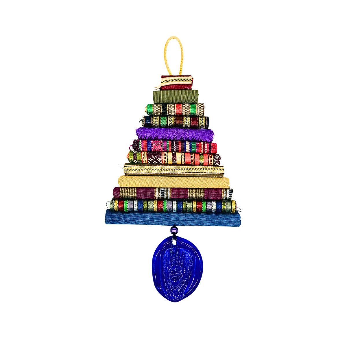 Dawali Wall Hanging With Blue Glass