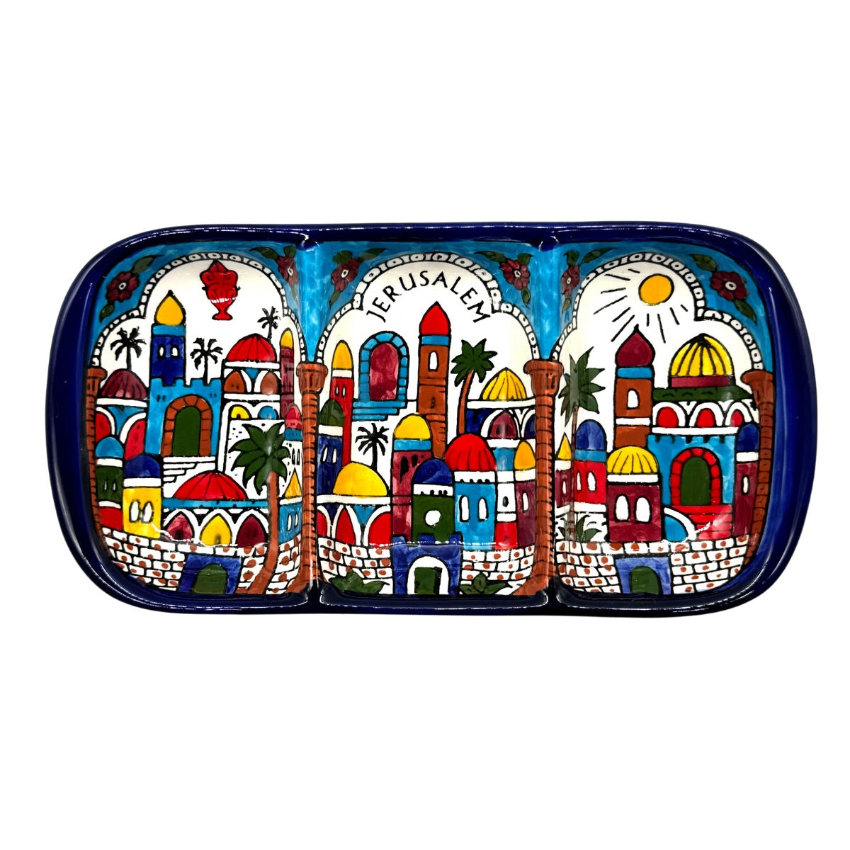 Tri-Split Serving Dish - Jerusalem