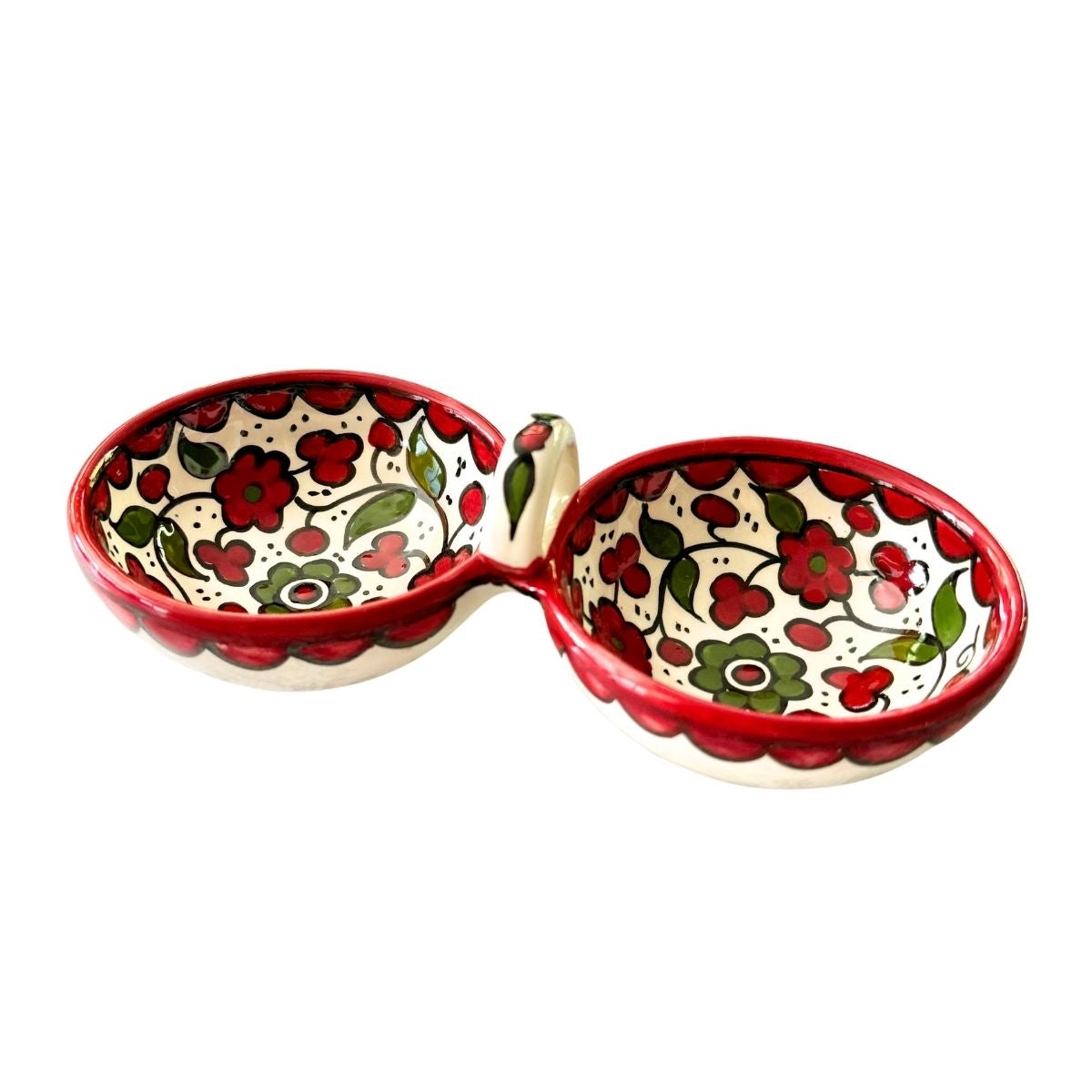 Zeit and Za'atar Serving Bowl - Red & Green