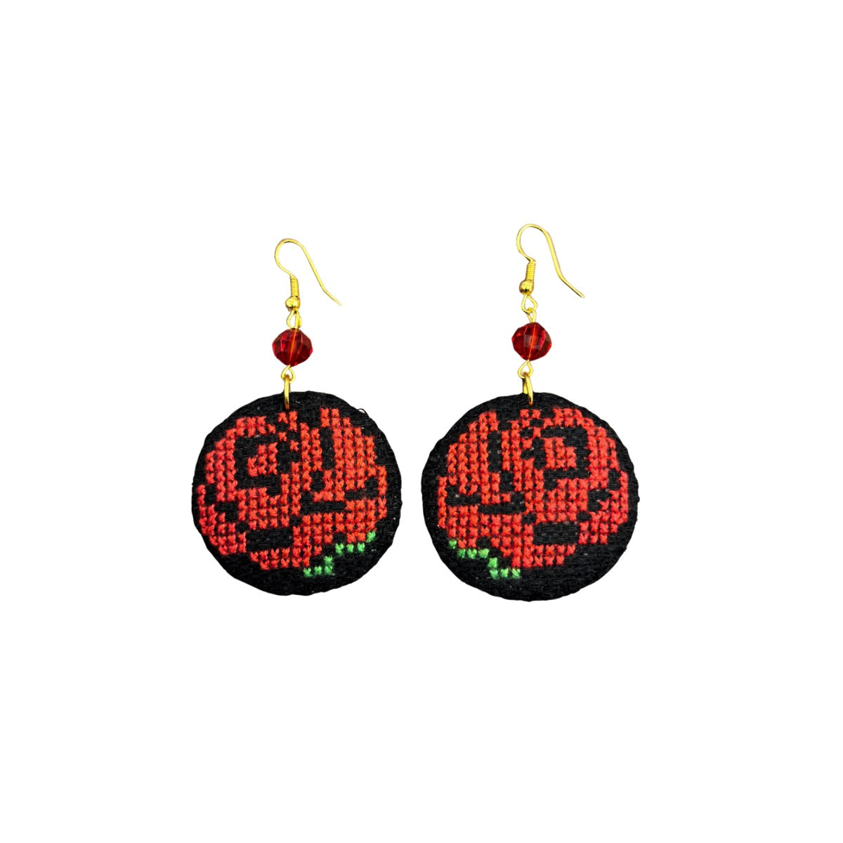 Tatreez Earrings - Rose