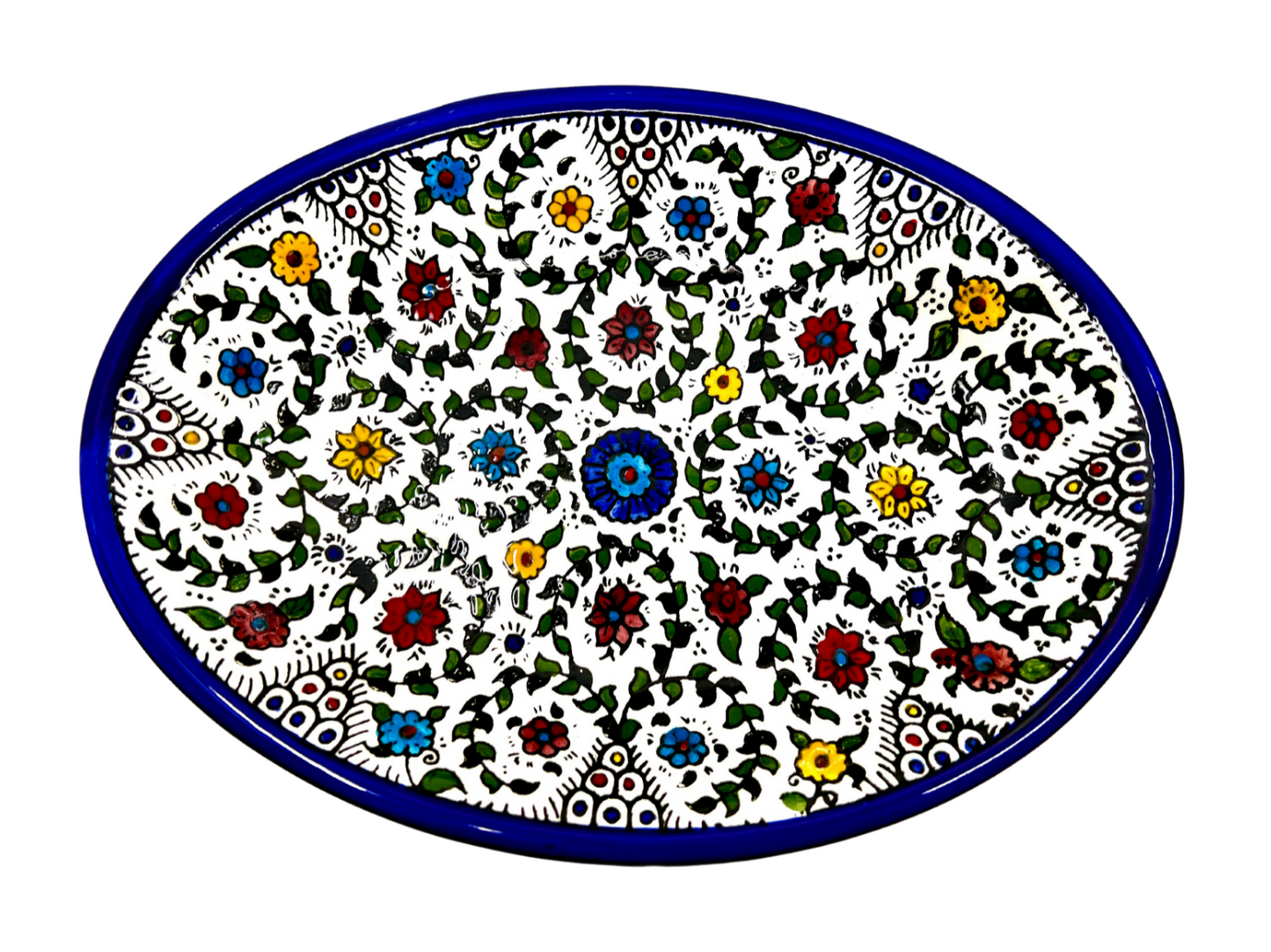 Ceramic Oval Serving Platter (11.5 inches)
