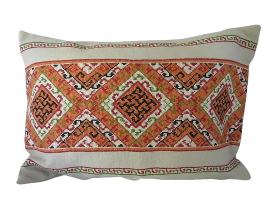Embroidered Pillow Cover from Gaza