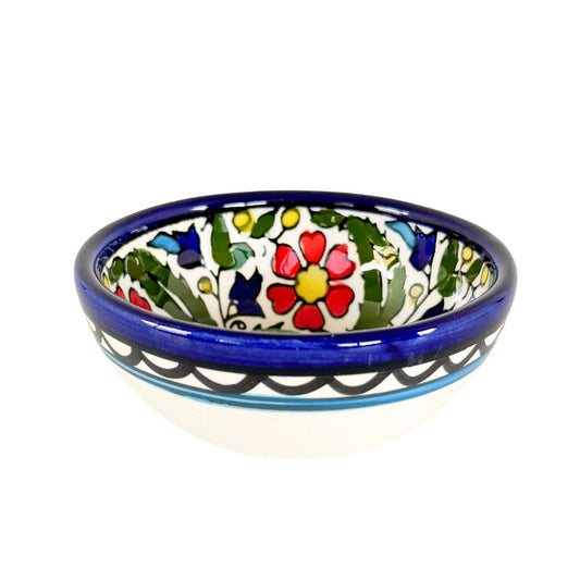 Ceramic "Dipping" Bowl (3.5”) - Leafy Floral
