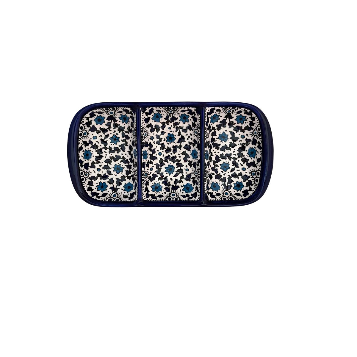 Ceramic Tri-Split Serving Dish