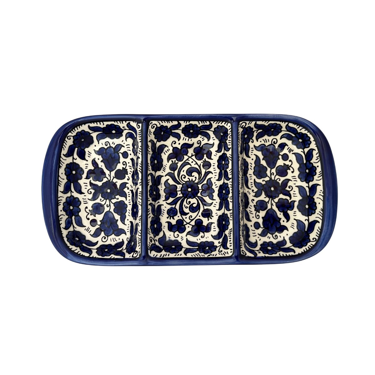 Ceramic Tri-Split Serving Dish