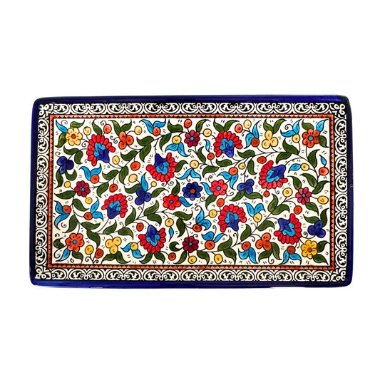 Ceramic Rectangular Platter (12.5") - Multicolor