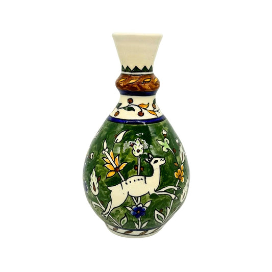 Ceramic Vase - Green Gazelle