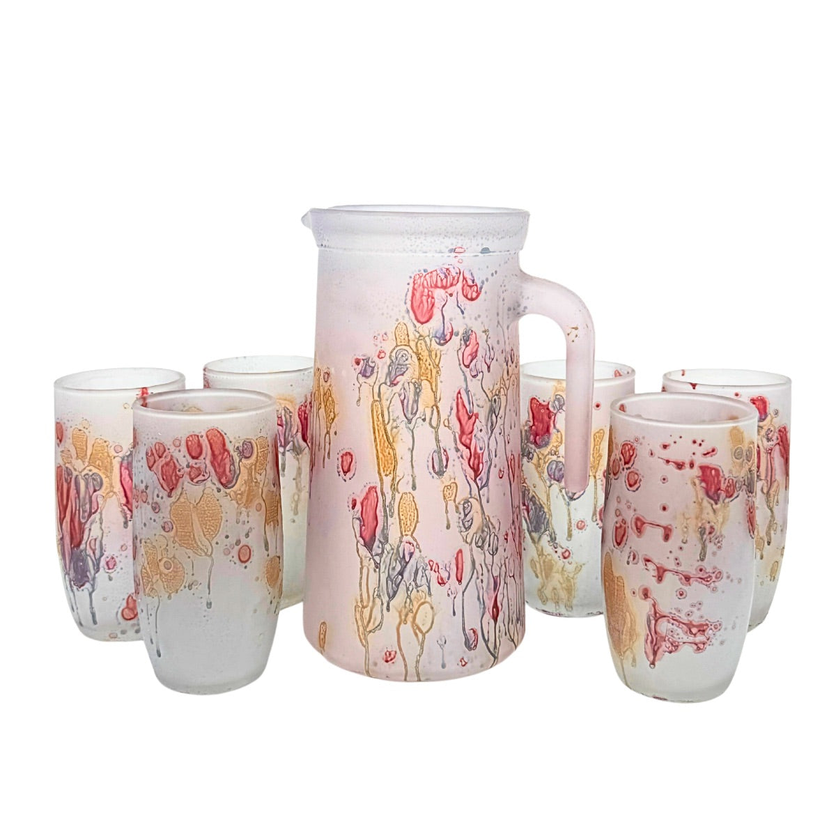 Glass Pitcher and 6 Tumblers