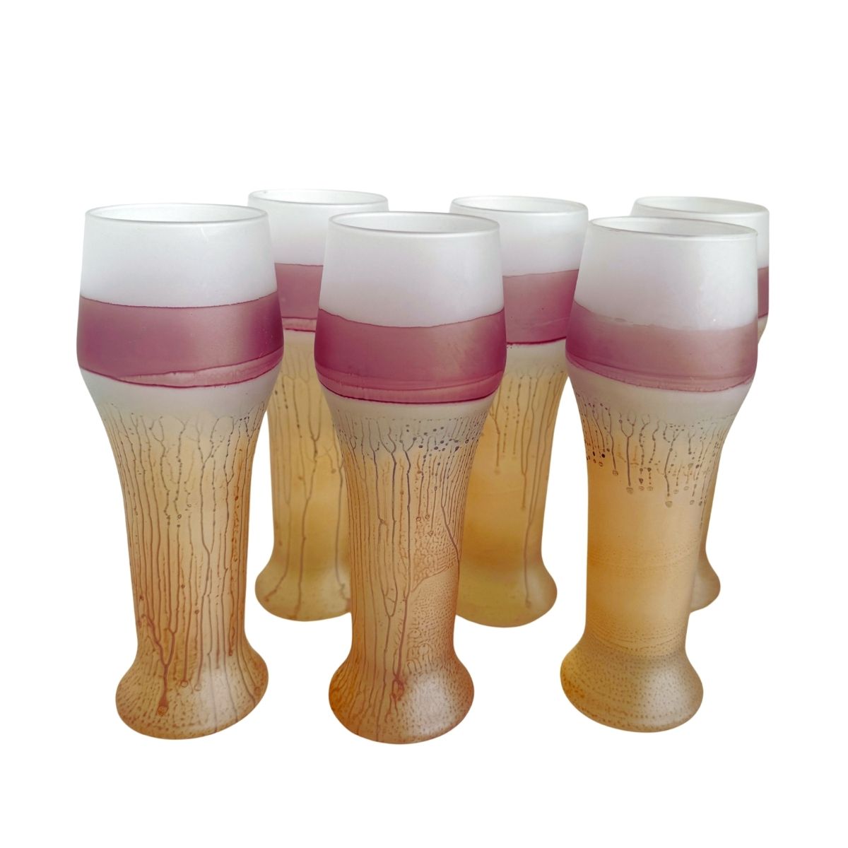Phoenician Style Large Glasses, Set of Six