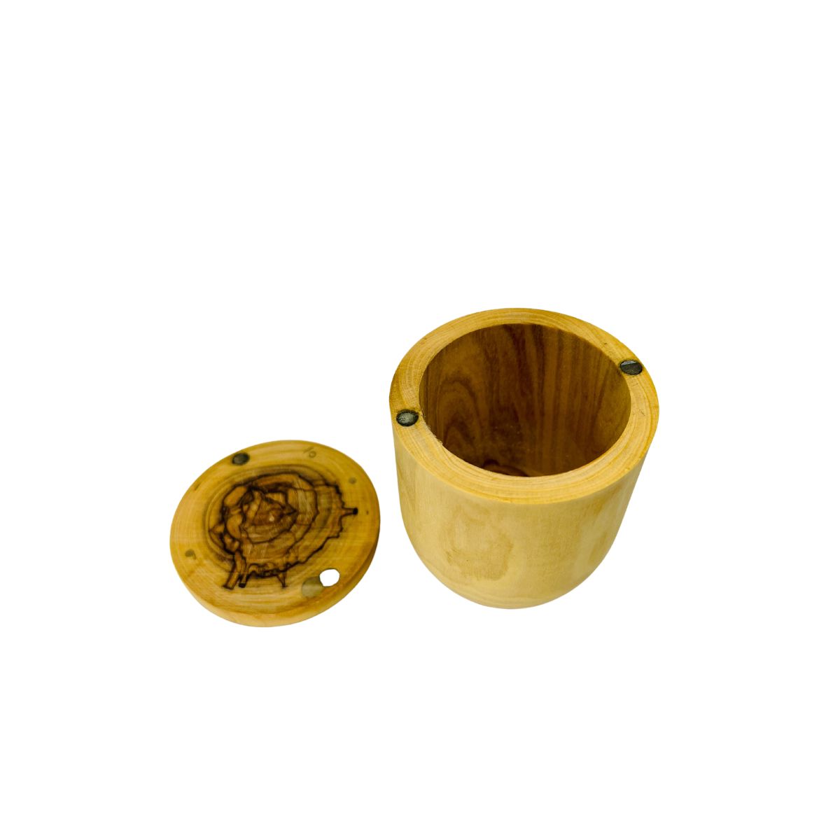 Olive Wood Salt Container
