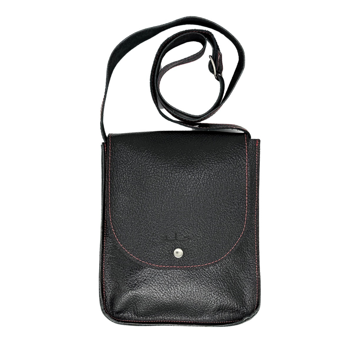 Leather Bag (One Snap) - Black