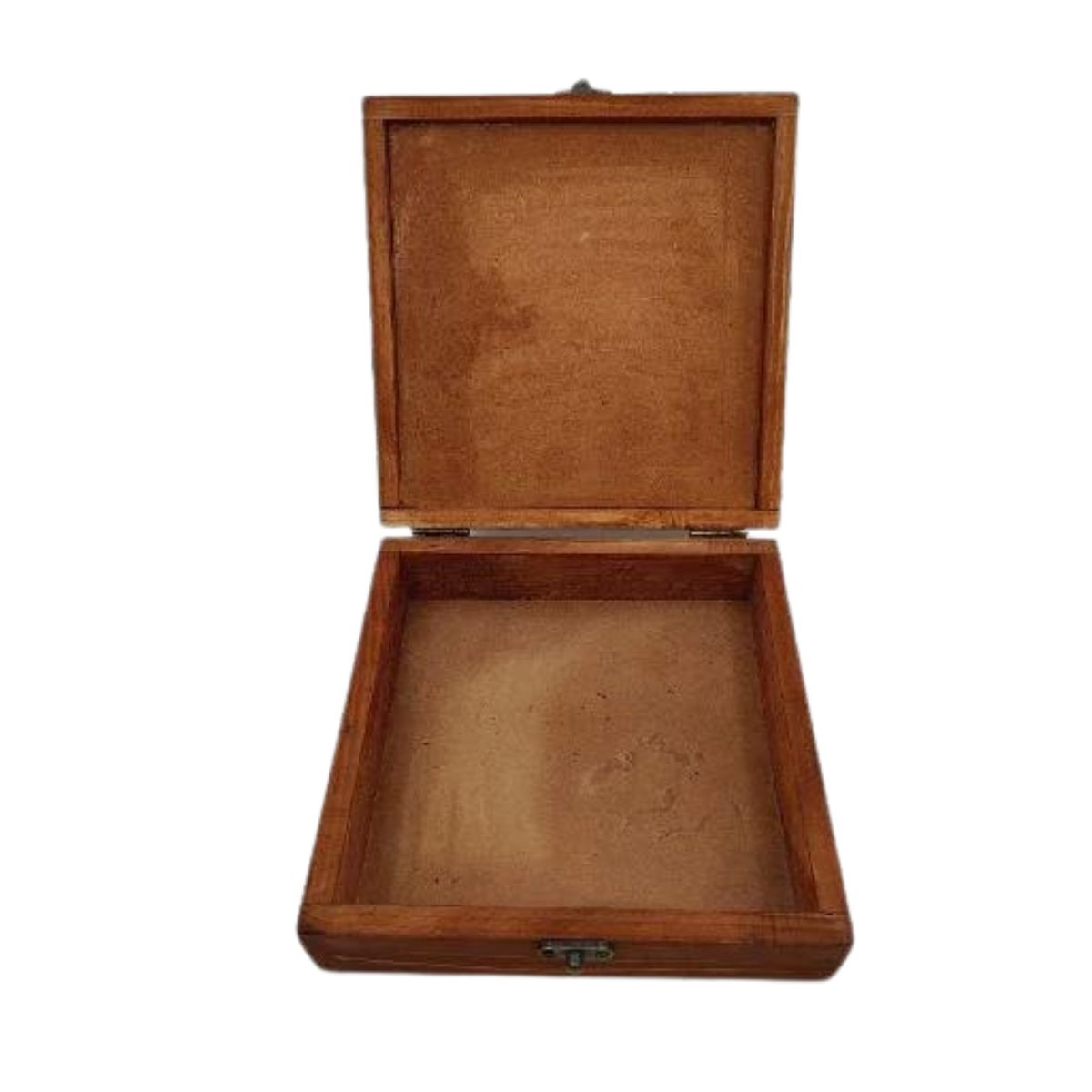 Unique Wood and Ceramic Accessory Box--Blue