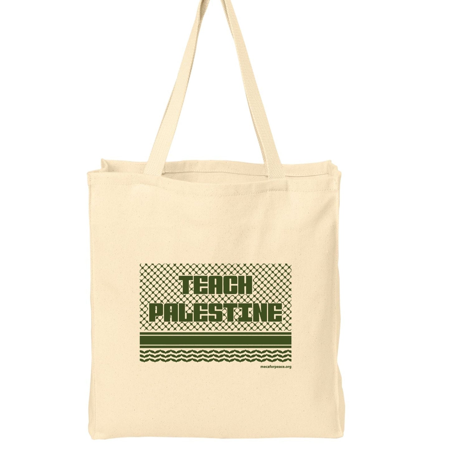 Teach Palestine Tote Bag