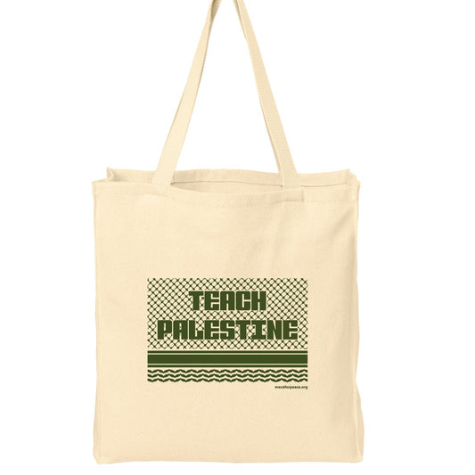 Teach Palestine Tote Bag