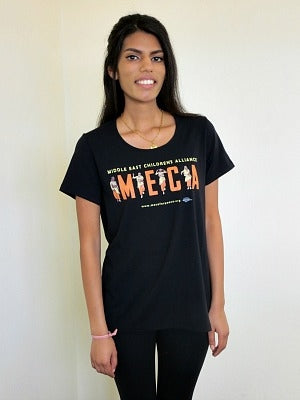 T-Shirts Meca logo and Dheisheh dancers women's short sleeve