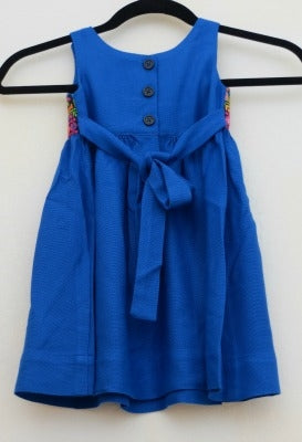 Embroidered Dress from Gaza (Blue)