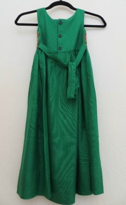 Embroidered Dress from Gaza, Green