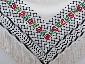 Embroidered Keffiyeh from Gaza