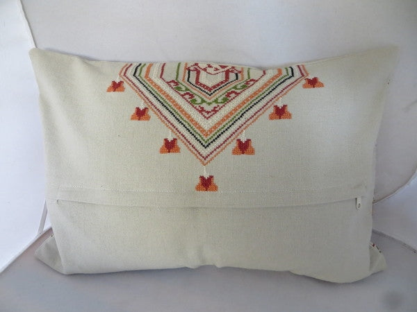 Embroidered Pillow Cover from Gaza