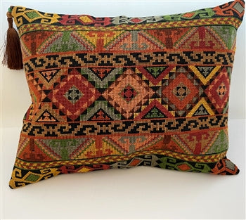 Embroidered Pillow Cover from Gaza