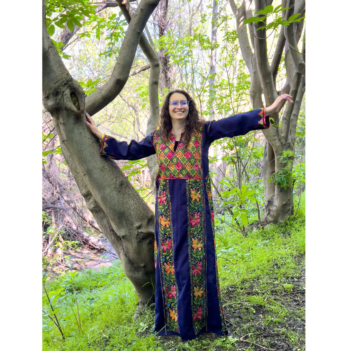 Vintage Embroidered Dress from Palestine