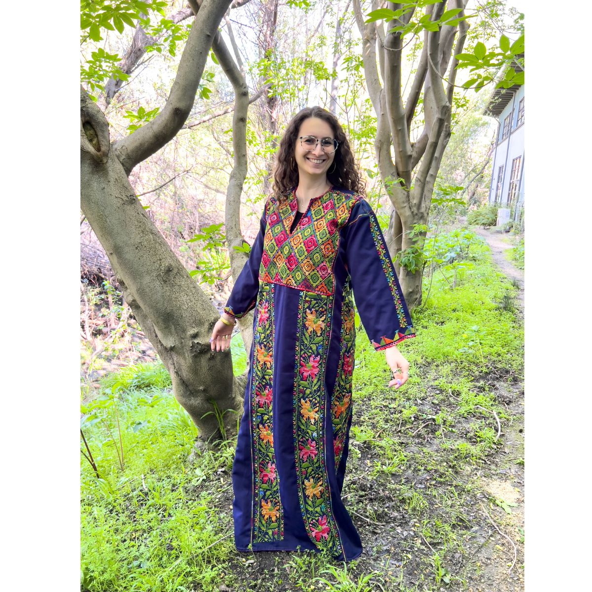 Vintage Embroidered Dress from Palestine