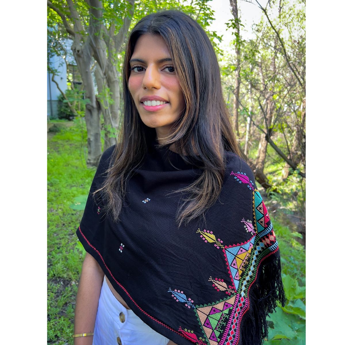 Embroidered Scarf from Gaza