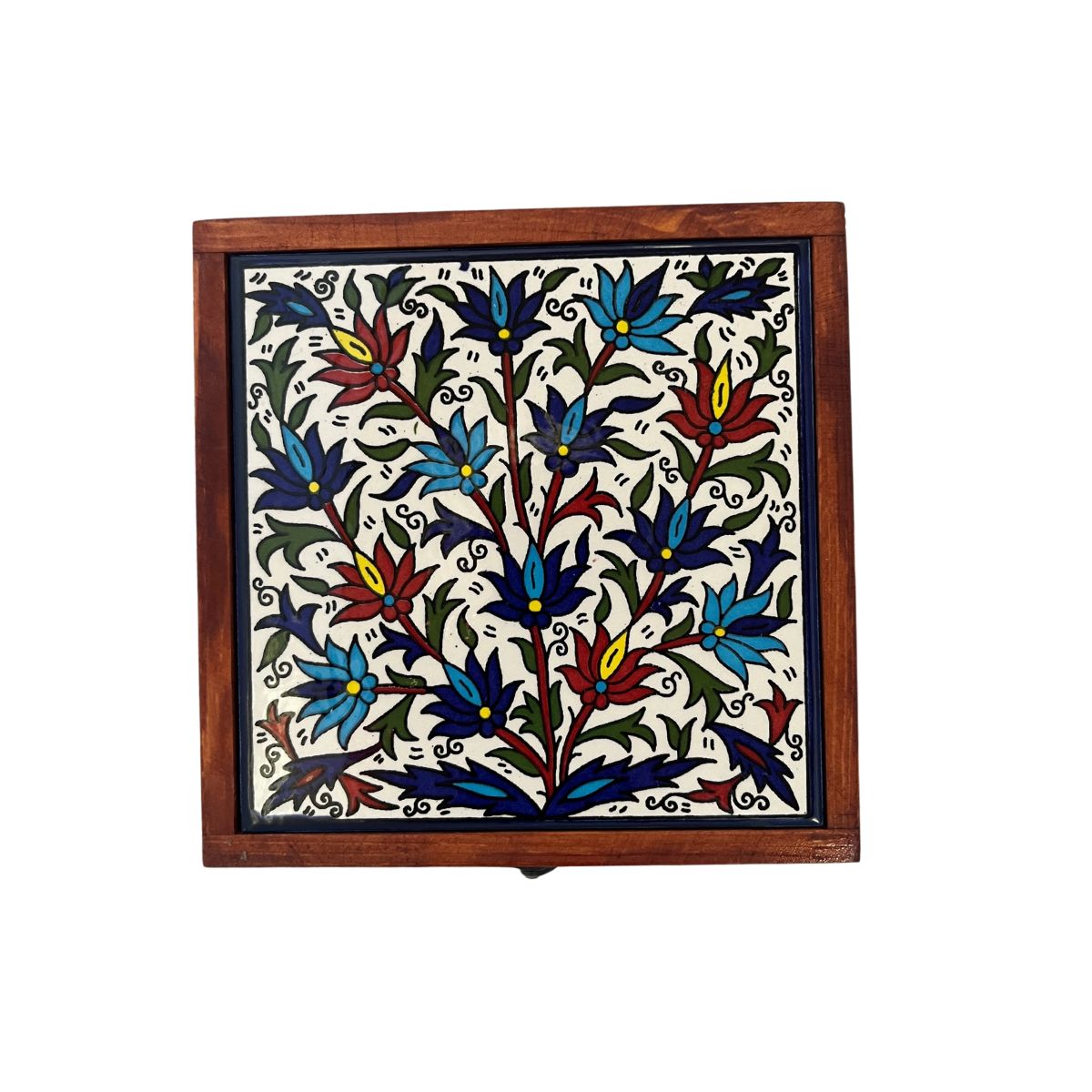 Unique Wood and Ceramic Accessory Box